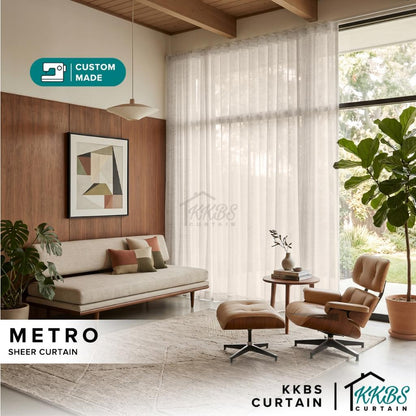 Metro Sheer Curtain Custom Made