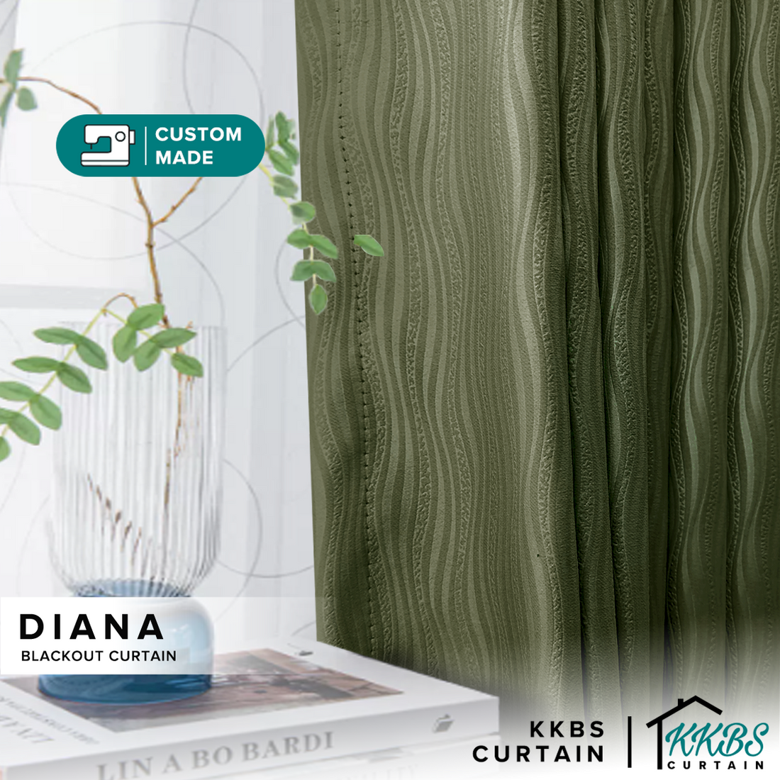 Diana Blackout Curtain Custom Made