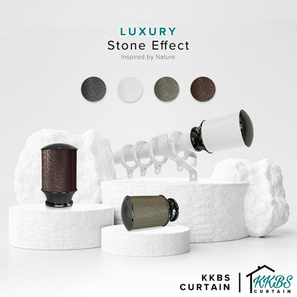 Luxstony Curtain Rod Double Complete Set
