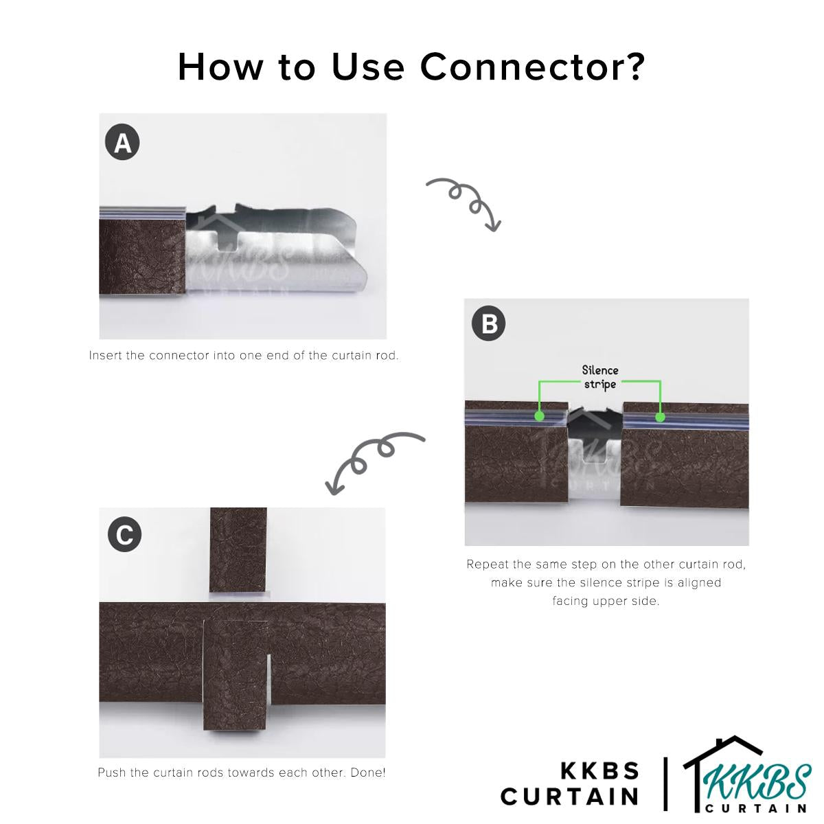 Luxstony Curtain Rod Double Complete Set