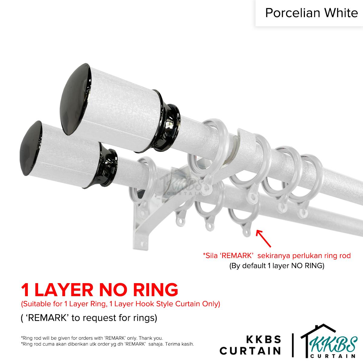 Luxstony Curtain Rod Double Complete Set