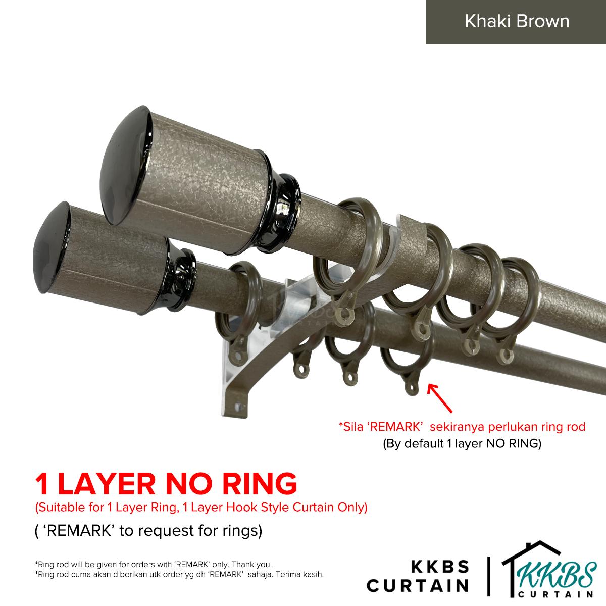 Luxstony Curtain Rod Double Complete Set