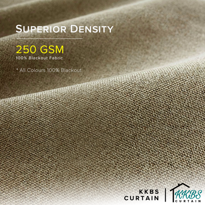 Mizuka 100% Blackout Curtain Ready Made Extra Width