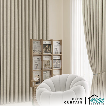 Mizuka 100% Blackout Curtain Ready Made Extra Width