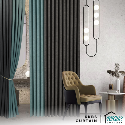 Mizuka 100% Blackout Curtain Ready Made Extra Width