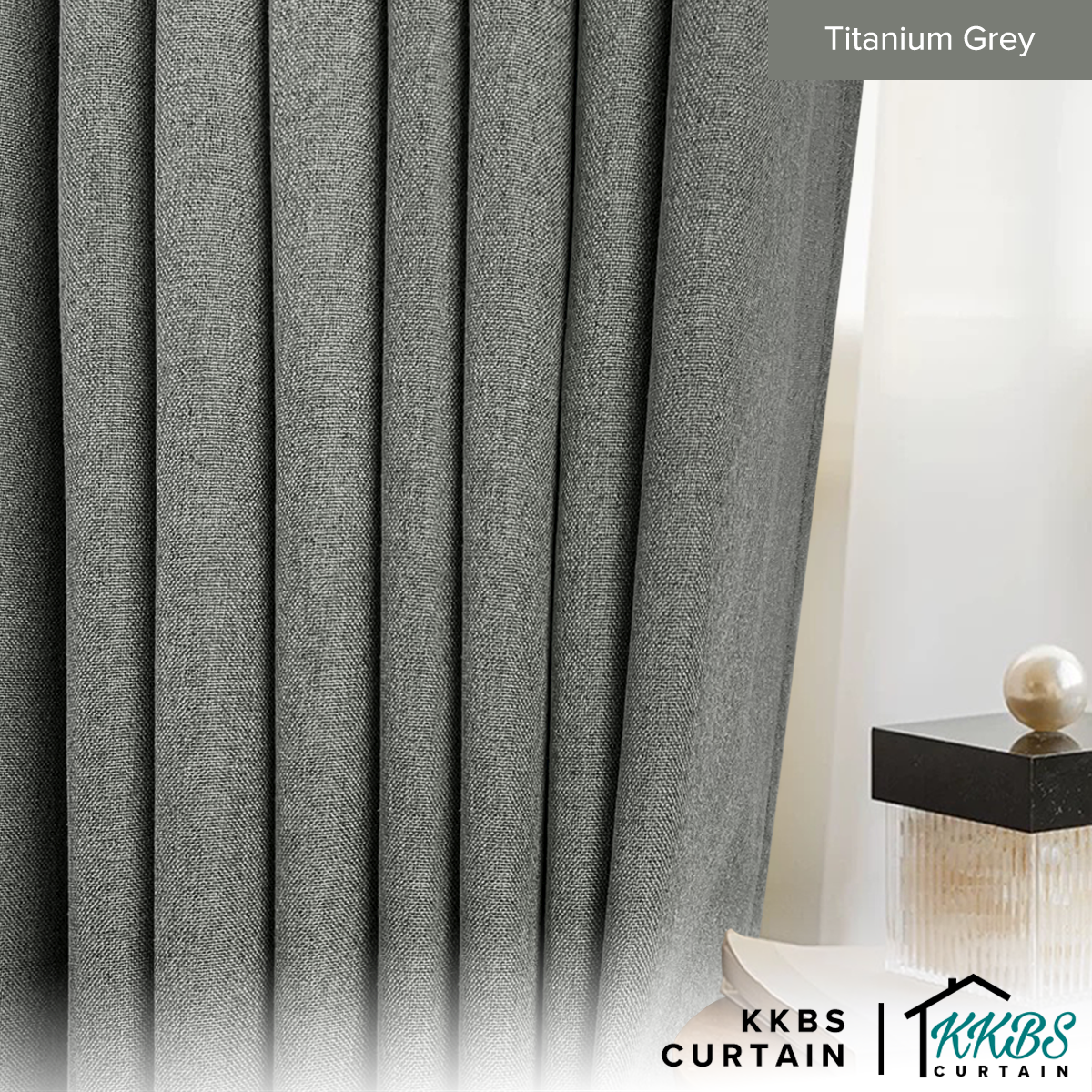 Mizuka 100% Blackout Curtain Ready Made Extra Width