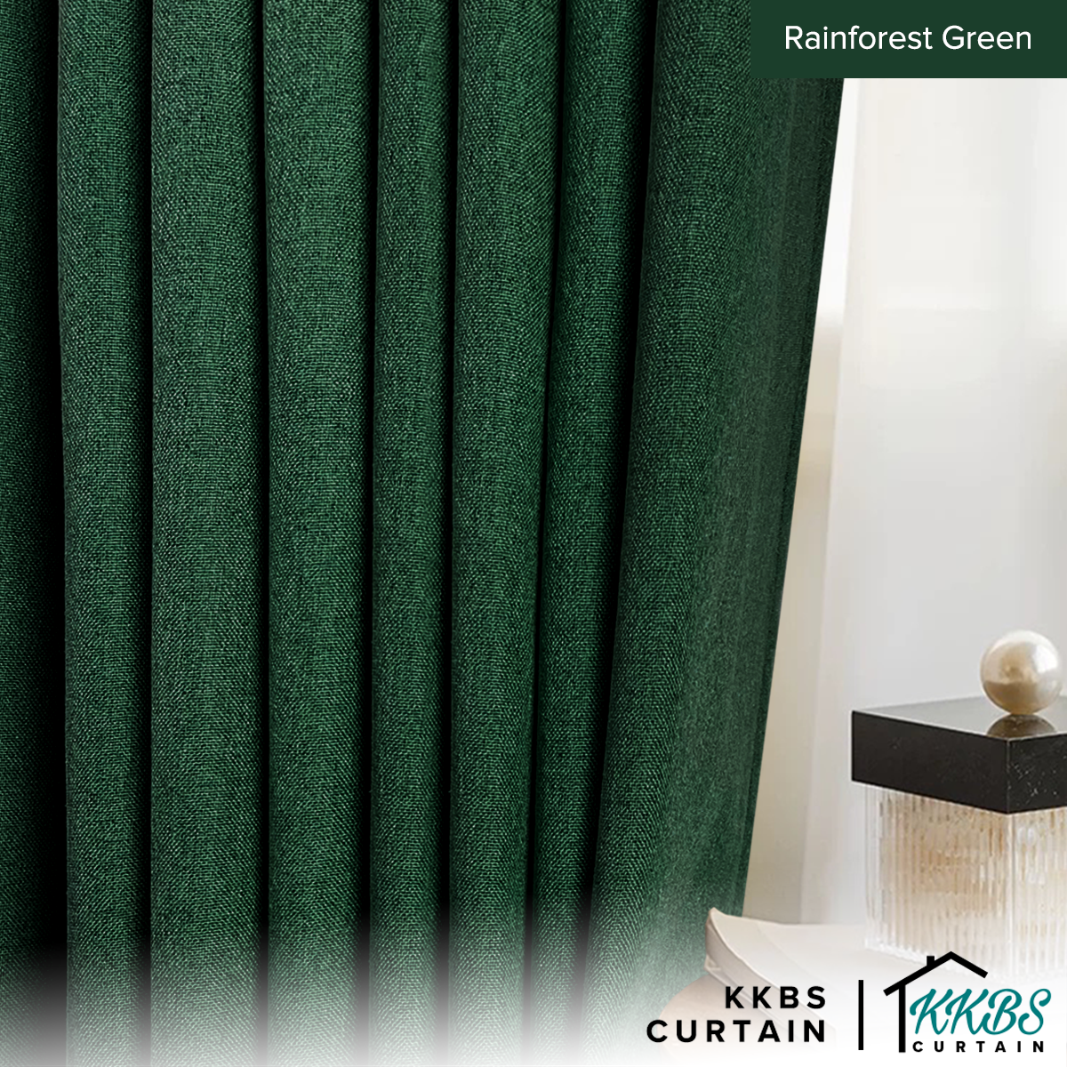 Mizuka 100% Blackout Curtain Ready Made Extra Width