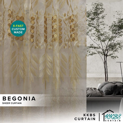 Begonia Sheer Curtain Custom Made