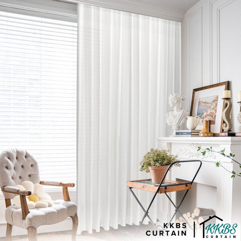 [RM88 HUAT HUAT DEALS] Graciela Privacy Sheer Curtain Ready Made