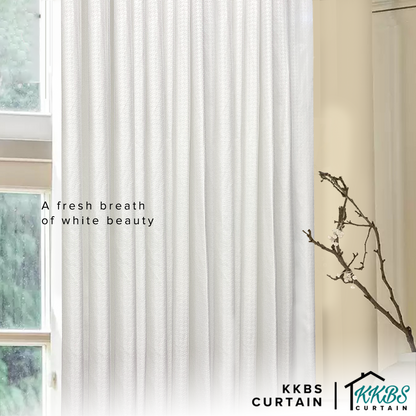 Hermysa Privacy Sheer Curtain Ready Made