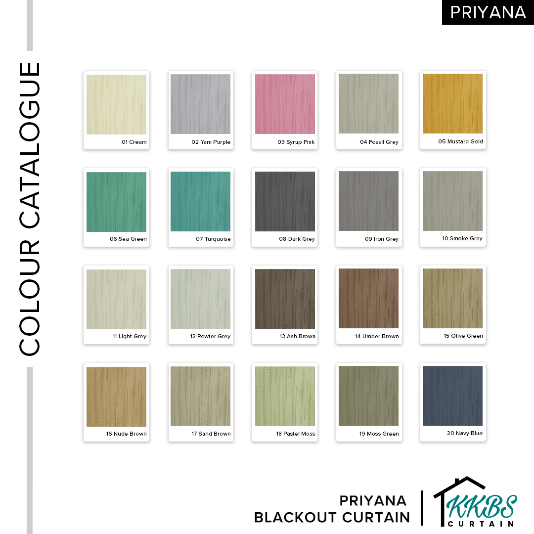 Priyana Blackout Curtain Custom Made