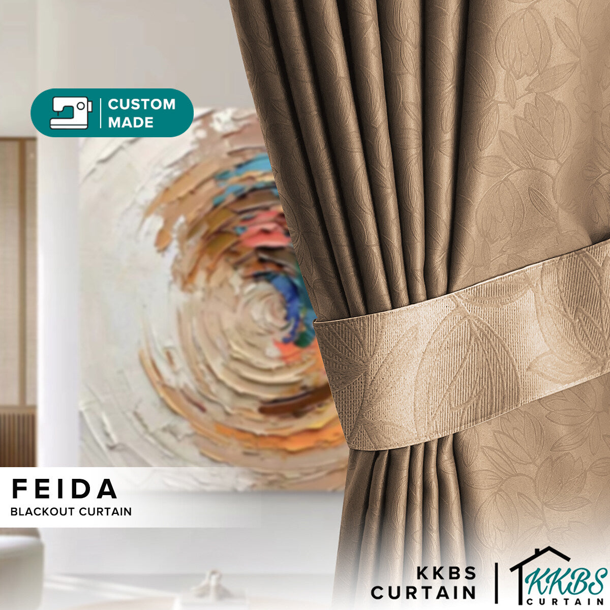 Feida Blackout Curtain Custom Made