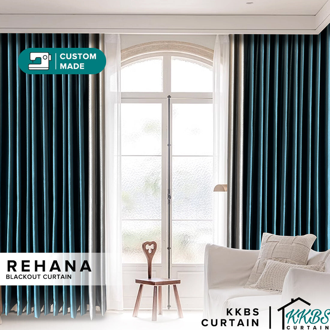 Rehana Blackout Curtain Custom Made