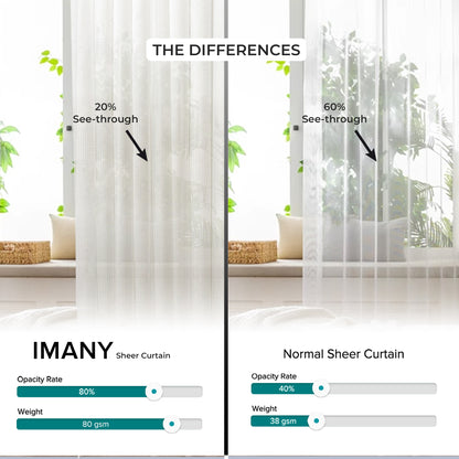 Imany Sheer Curtain Custom Made