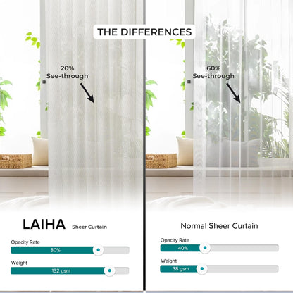 Laiha Sheer Curtain Custom Made