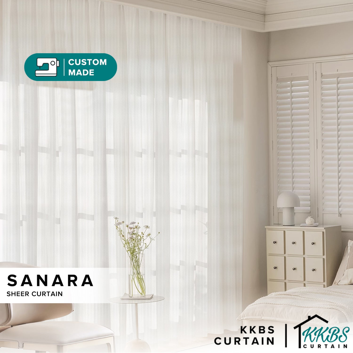 Sanara Sheer Curtain Custom Made