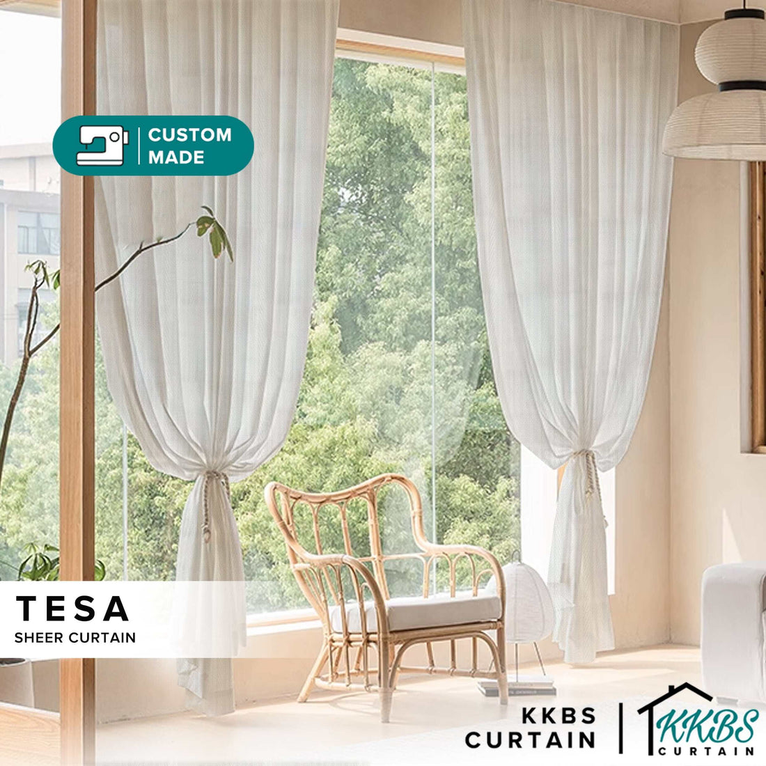 Tesa Sheer Curtain Custom Made