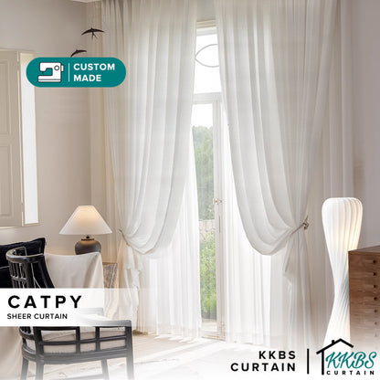 Catpy Sheer Curtain Custom Made