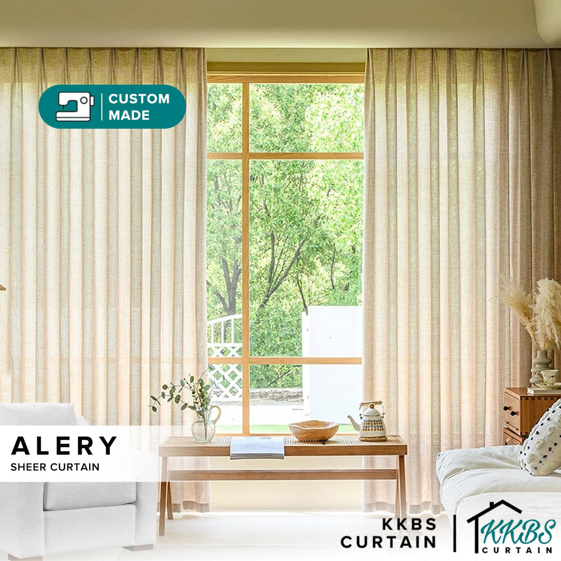 Alery Sheer Curtain Custom Made