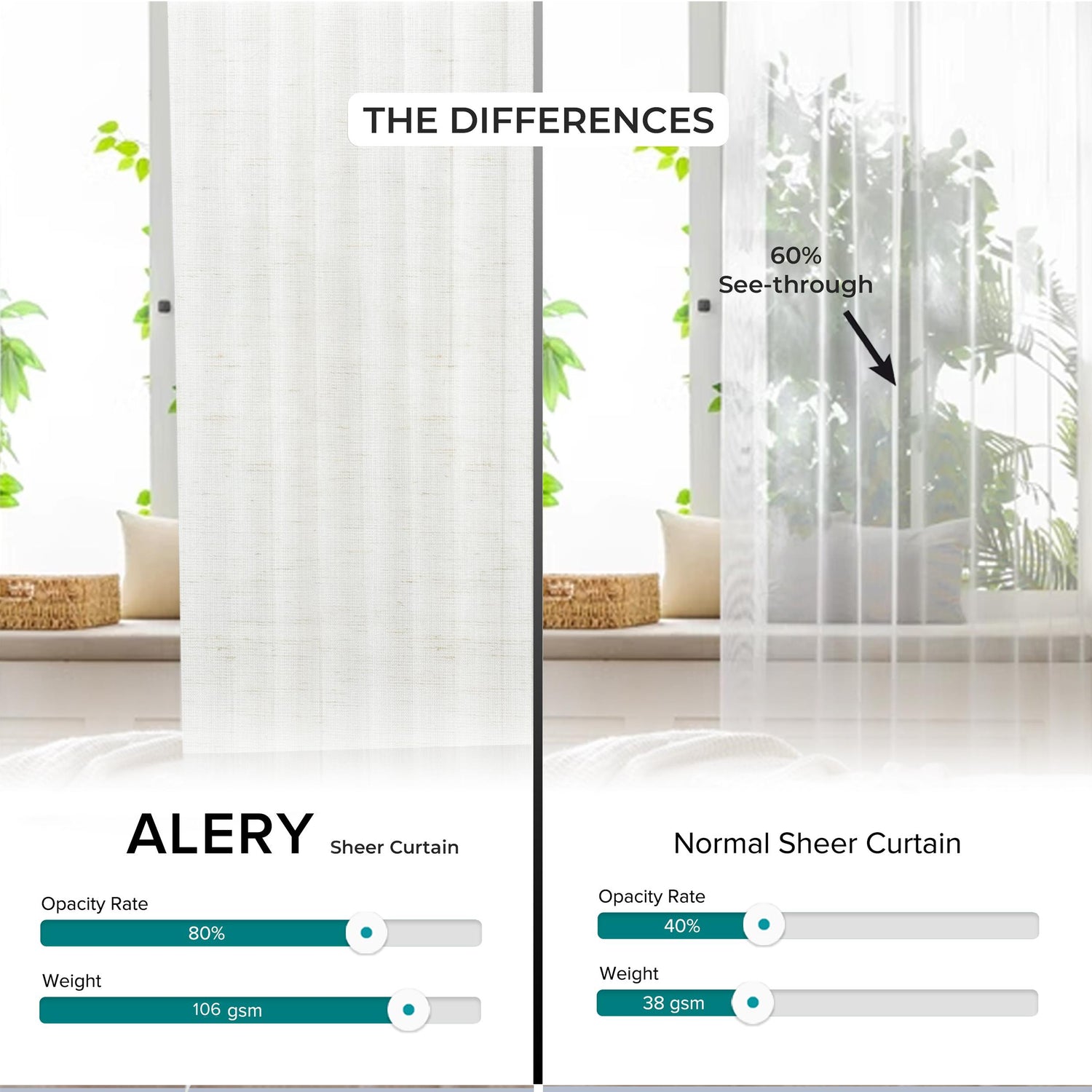 Alery Sheer Curtain Custom Made