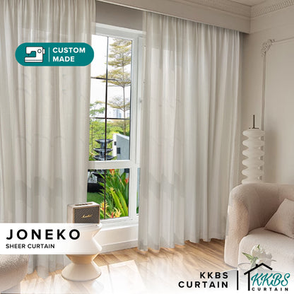 Joneko Sheer Curtain Custom Made