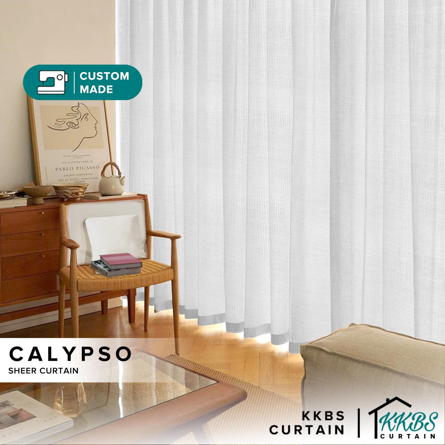 Calypso Sheer Curtain Custom Made