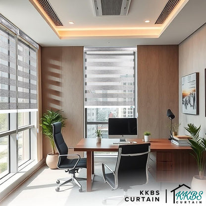 Ricardo Semi Blackout Zebra Blinds Custom Made