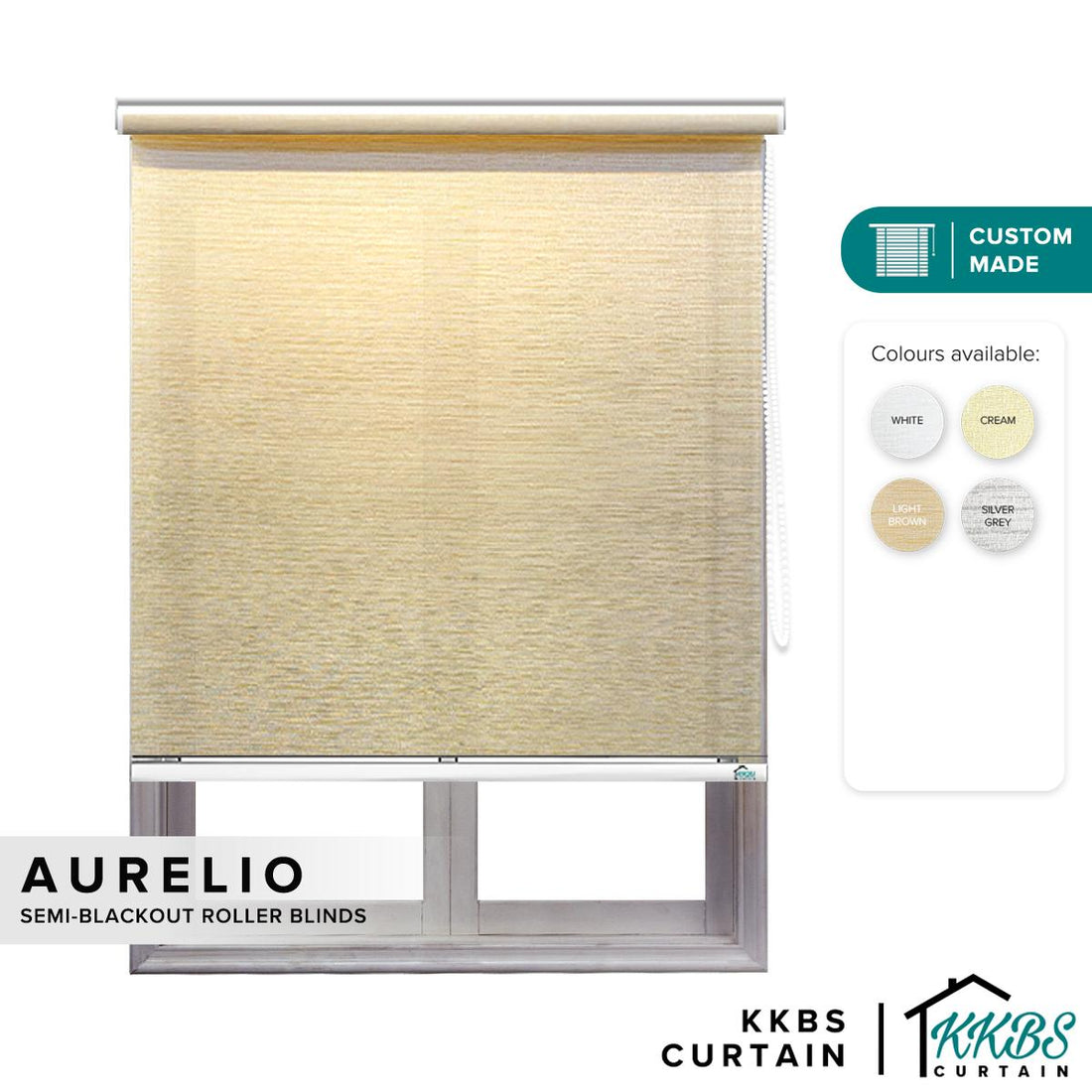 Aurelio Semi Blackout Roller Blinds Custom Made
