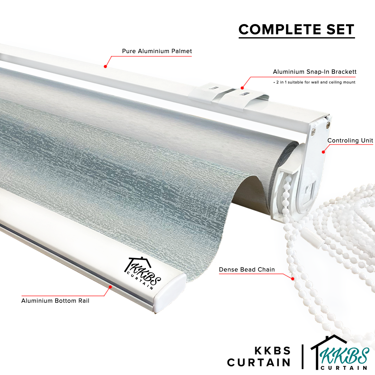 Callisto 100% Blackout Roller Blinds Custom Made