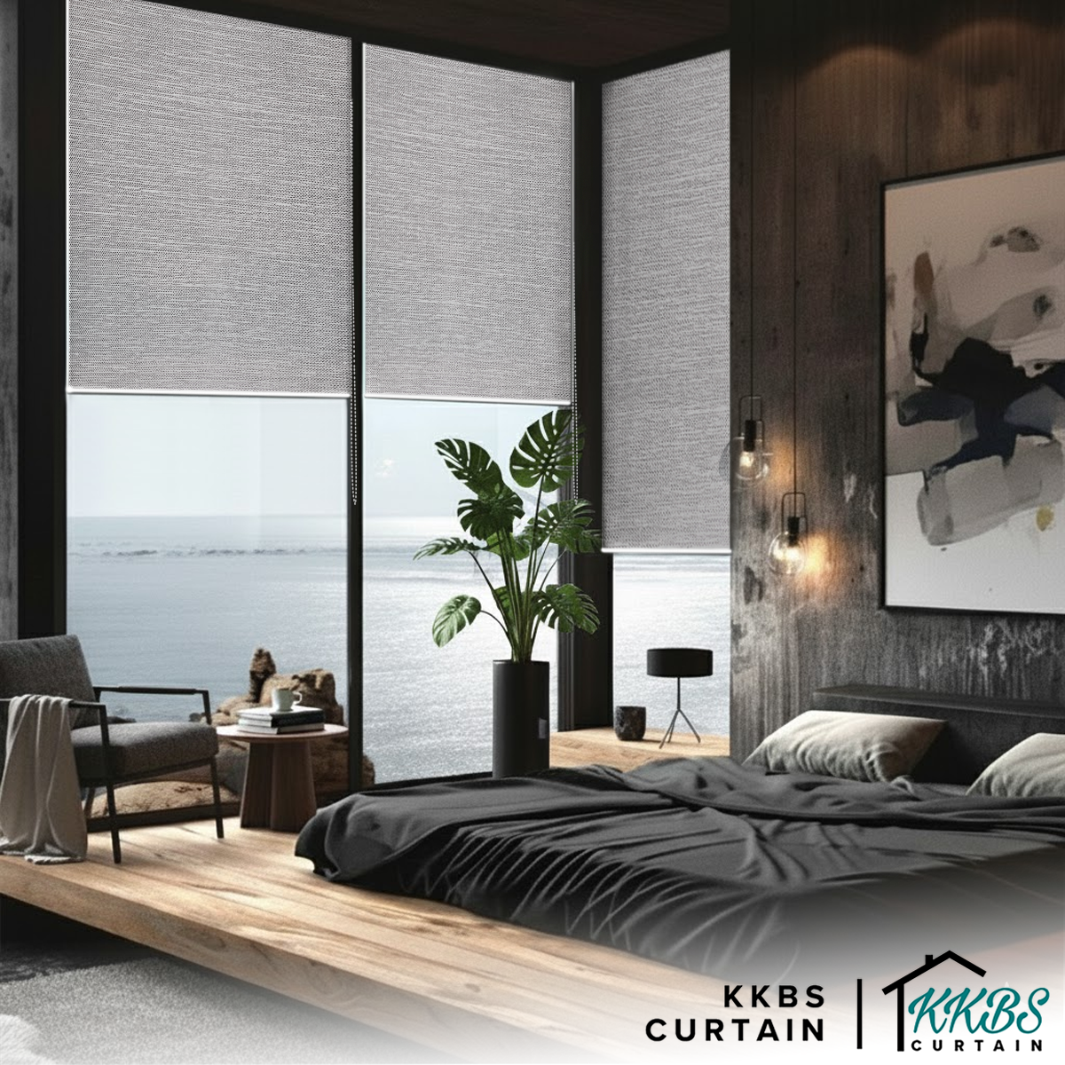 Pierino 100% Blackout Roller Blinds Custom Made