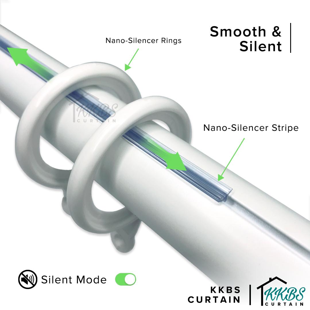 Morandy Curtain Rod Double Complete Set