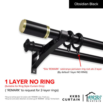 Morandy Curtain Rod Double Complete Set