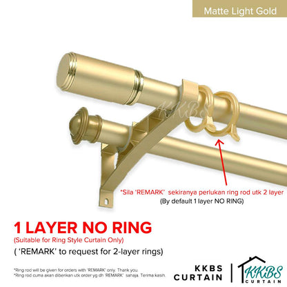 Morandy Curtain Rod Double Complete Set