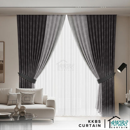 Miranda 90-98% Blackout Curtain Ready Made Hook &amp; Eyelet - Std Width