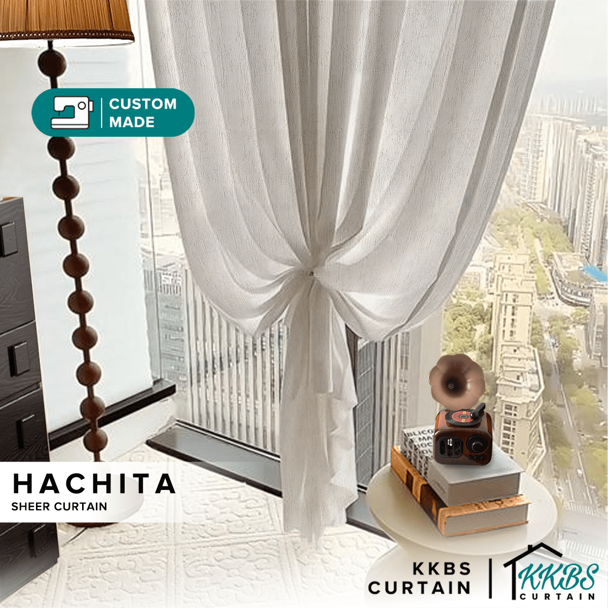 Hachita Sheer Curtain Custom Made