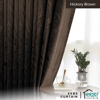 Neluna Semi Blackout Curtain Ready Made Extra Width