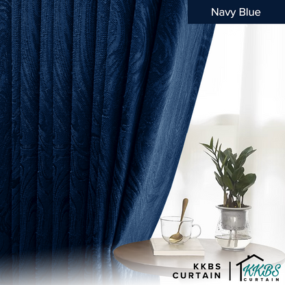 Neluna Semi Blackout Curtain Ready Made Standard Width