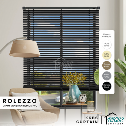 Rolezzo 25mm Venetian Blinds PVC Ready Made Complete Set