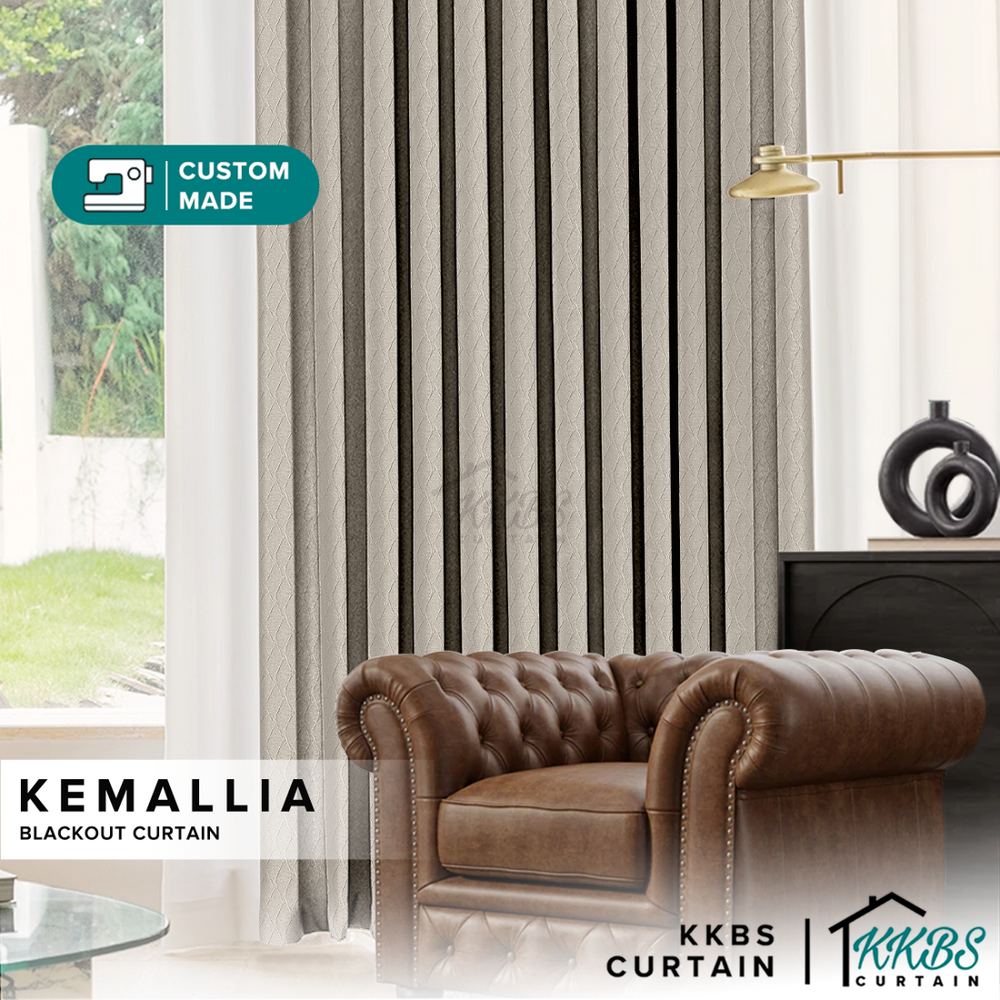 Kemallia Blackout Curtain Custom Made