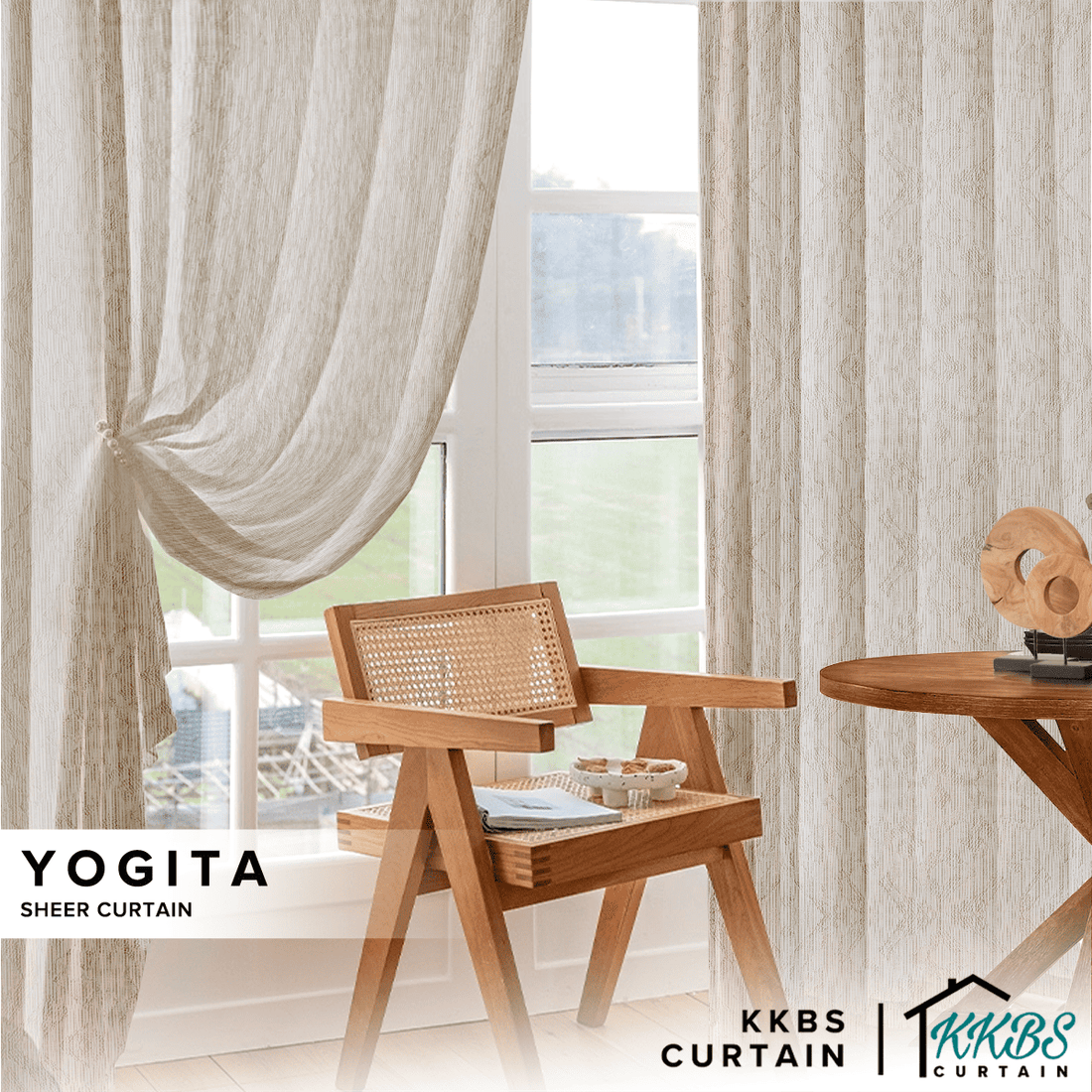Yogita Sheer Curtain  Custom Made