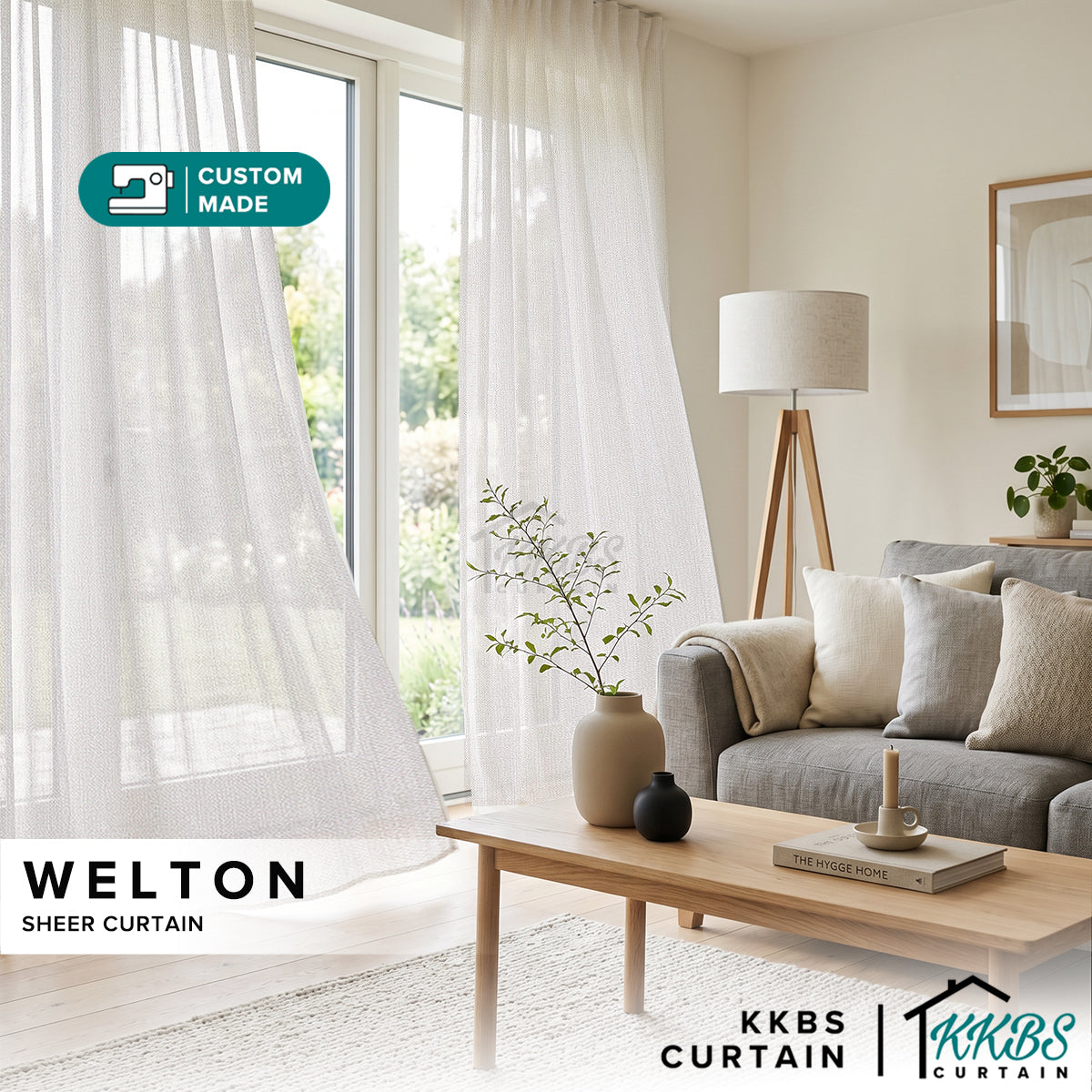 Welton Sheer Curtain Custom Made