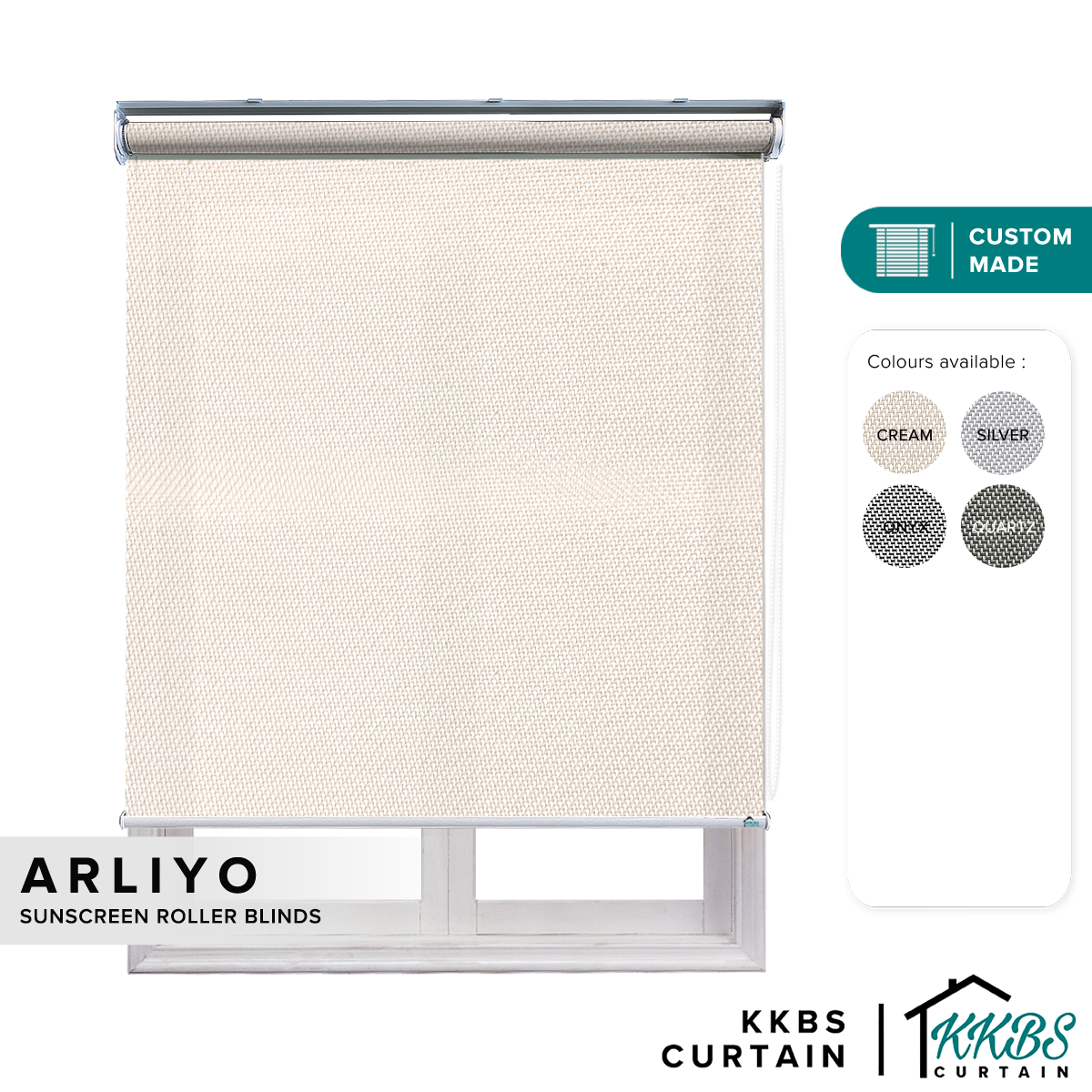 Arliyo Sunscreen Roller Blinds Custom Made