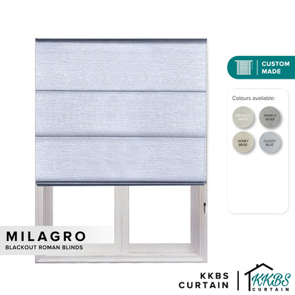 Milagro Blackout Roman Blinds Custom Made
