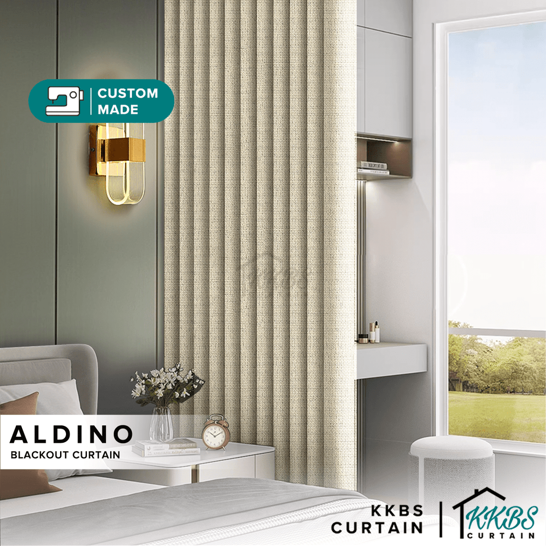 Aldino Blackout Curtain Custom Made