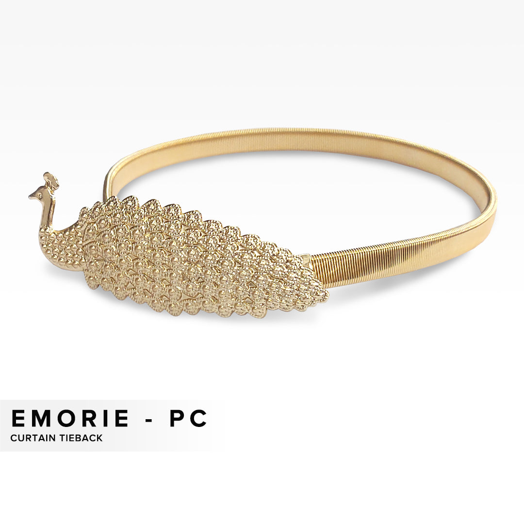 Emorie Peacock Design Curtain Tieback