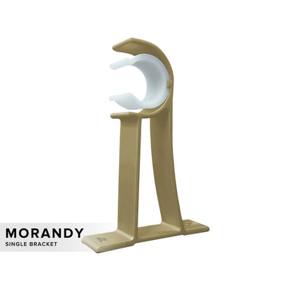 Morandy Curtain Rod Single Bracket Matte Light Gold Colour
