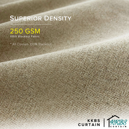 Mizuka 100% Blackout Curtain Ready Made Standard Width