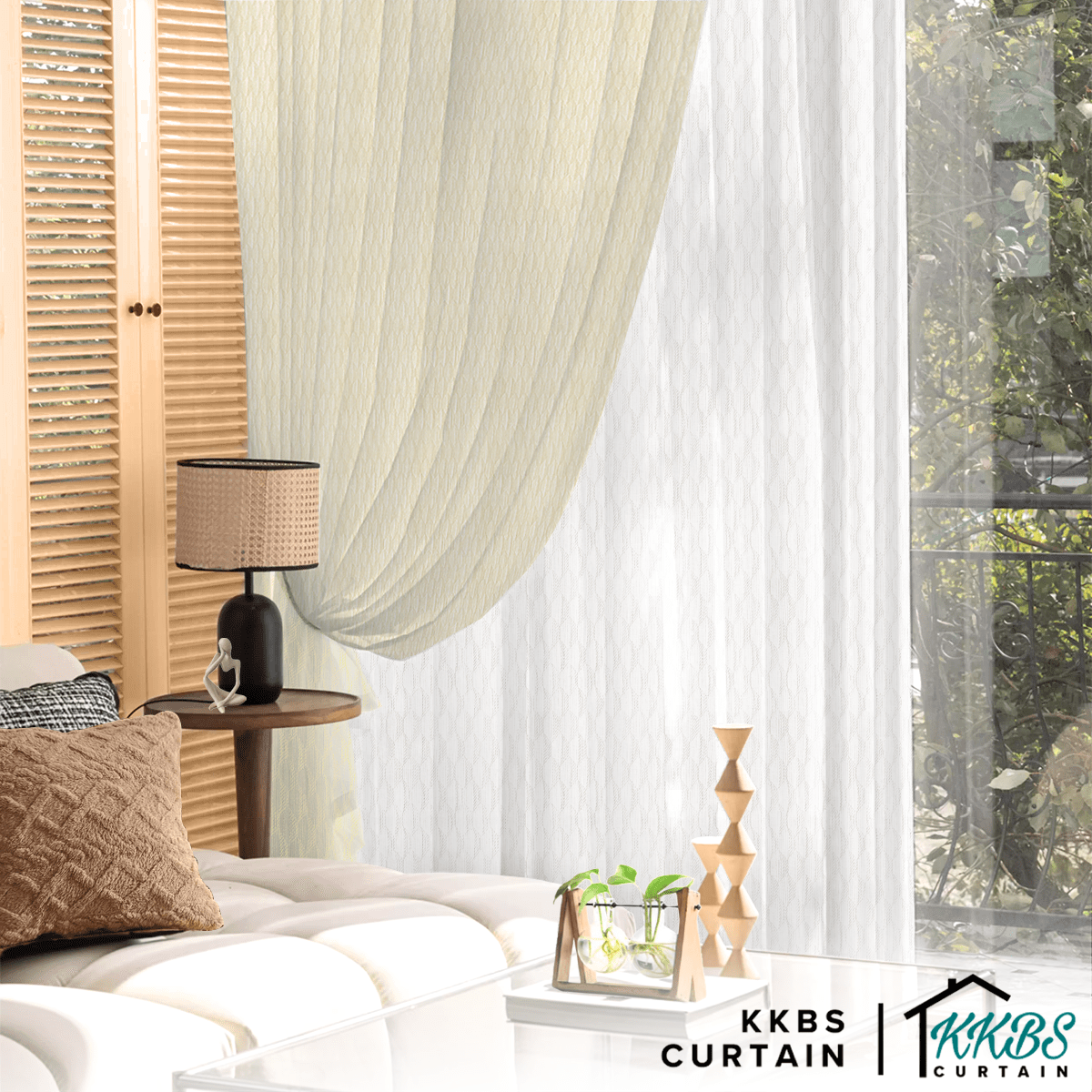 Tanoka Sheer Curtain  Custom Made