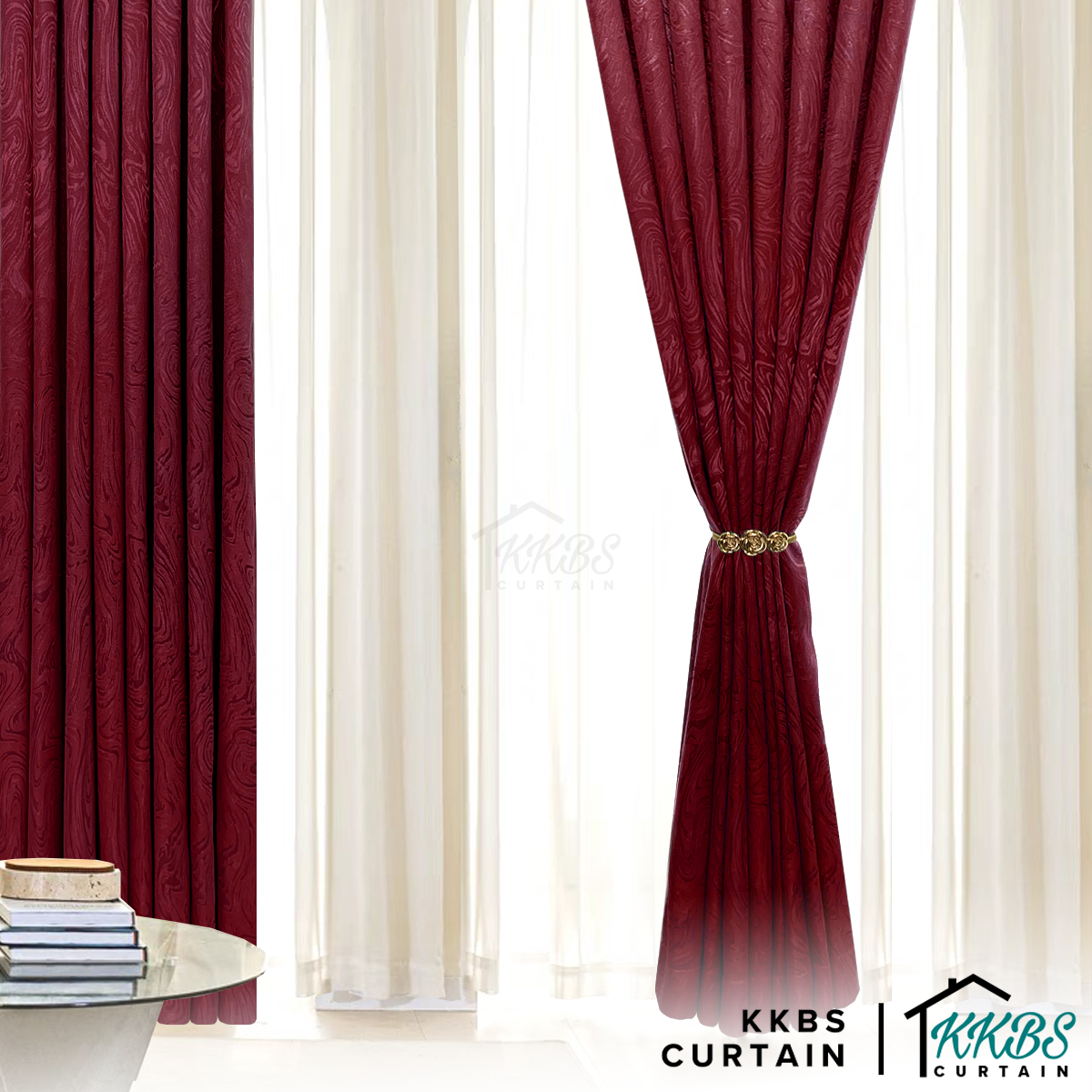 Neluna Semi Blackout Curtain Ready Made Extra Width