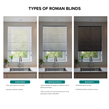 Luciano Semi Blackout Roman Blinds Custom Made Page 1